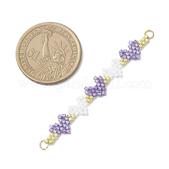 2 pz. 2 colori miyuki perline di vetro a forma di cuore&nbsp;PALLOY-MZ01004