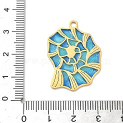 Ozean Thema 304 Edelstahl Emaille Anhänger&nbsp;STAS-G373-01B-01