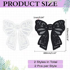 4 Stück 2 Farben Polyester Ornament Zubehör&nbsp;DIY-HY0003-26
