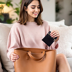 2 stücke 2 arten rechteck quadrat pu leder schmuck geschenk zipper taschen&nbsp;ABAG-TADJ0001-01A