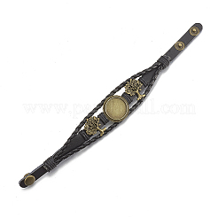 Bracelet en cuir d'imitation faire&nbsp;MAK-R024-03