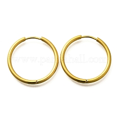 Orecchini a cerchio in acciaio inossidabile 304 per donna&nbsp;EJEW-M068-15F-G