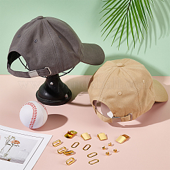 36 ensemble de kits réglables de casquette à visière en fer&nbsp;FIND-BC0005-83
