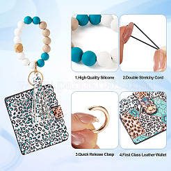 Porte-clés en perles de silicone&nbsp;KEYC-TAC00025