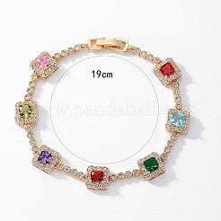 Braccialetti tennis colorati da donna con zirconi cubici&nbsp;XZ3226-1