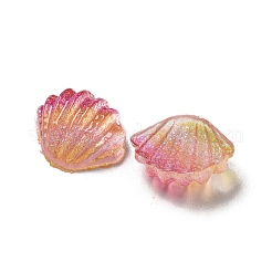 Cabochons décodés en résine transparente lumineuse&nbsp;RESI-D013-16C