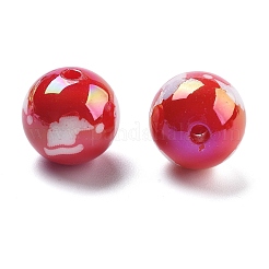 Perlas acrílicas con revestimiento UV y temática navideña&nbsp;OACR-M022-08B