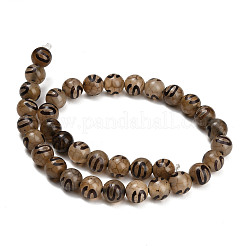Tibetischen Stil dzi Perlen Stränge&nbsp;GG-CBA4812-B01-10MM