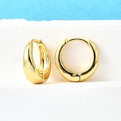 Pendientes de aro gruesos de latón para mujer&nbsp;X-EJEW-G297-20G