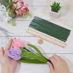 100 Stück Eisenstiel-Blumenstab&nbsp;AJEW-SP0003-73C