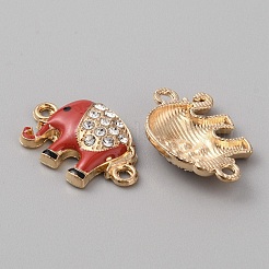 Legierungs-Kristall-Strass-Verbindungsstückcharme&nbsp;ALRI-WH0010-007KCG-01