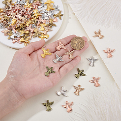 100 pièces 5 couleurs pendentifs en alliage de style tibétain&nbsp;FIND-GA0008-17