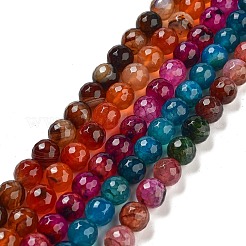 Chapelets de perles d'agate naturelle&nbsp;G-G703-10mm-M