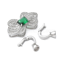 Bowknot messing micro pave zirkonia falten über verschlüsse&nbsp;KK-A252-17P
