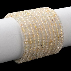 Natürlichen Gold Rutilquarz Perlen Stränge&nbsp;G-L651-B01-4x2mm