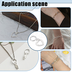 2 pz 2 stili 925 anelli a molla in argento sterling&nbsp;STER-ME0001-59