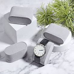 Espositori per orologi e gioielli in tessuto floccato&nbsp;BDIS-WH0004-02A
