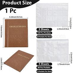 Album porta monete in similpelle pvc&nbsp;AJEW-WH20098-062C