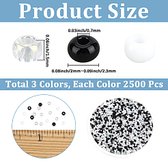 7500 pz 3 colori 12/0 gradi perline di semi di vetro rotonde&nbsp;SEED-PA0001-43