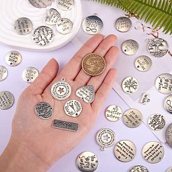 40 pz 20 ciondoli in lega di stile tibetano&nbsp;TIBEP-SZ0001-03