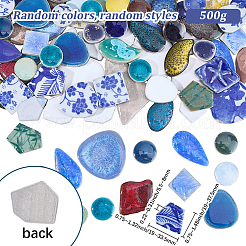 500 g handgefertigte Porzellan-Cabochons&nbsp;PORC-SP0001-17