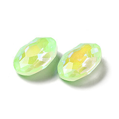 Cabochon in strass di vetro stile moka fluo&nbsp;GGLA-M005-01B-214MK