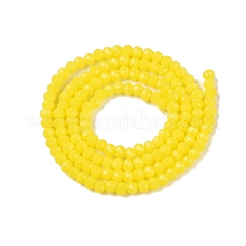 Opake einfarbige Nachahmung Jade Glasperlen Stränge&nbsp;EGLA-A044-P1mm-D04