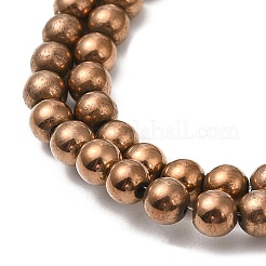 Electroplate non magnetici ematite Perle sintetiche fili&nbsp;G-E602-04G
