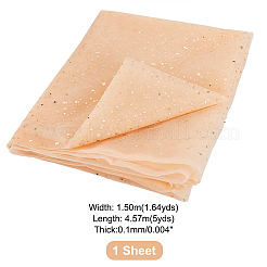 Polyester-Mesh-Stoffe mit Stern- und Mondmuster&nbsp;DIY-WH0491-54B