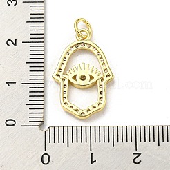 Pendentifs avec zircon cubiques à micro-pavés en laiton&nbsp;FIND-Z023-06G