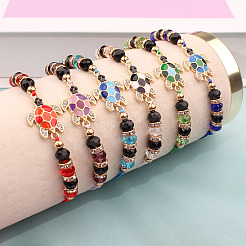 6 bracciale in lega smaltata a forma di tartaruga&nbsp;FS-WG462BE-01