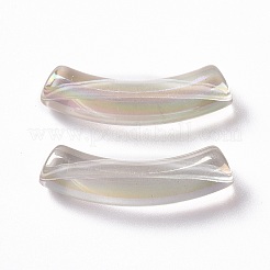 Placcatura uv perline acriliche iridescenti arcobaleno trasparenti&nbsp;OACR-A016-01M