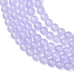 Natürliche und gefärbte Perle Malaysia Jade Stränge&nbsp;G-A146-4mm-A18