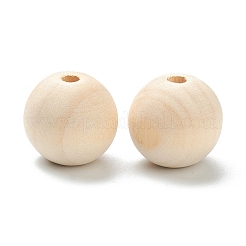 Cuentas de madera natural sin terminar&nbsp;WOOD-XCP0001-19H