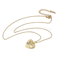 Colliers avec pendentif en laiton et strass&nbsp;LS-NJEW-P331-01A-G