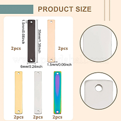 10 pz 5 colori 304 connettori in acciaio inox charms&nbsp;FIND-BC0003-44