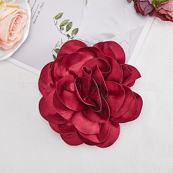 Broches en polyester à fleurs&nbsp;JEWB-WH20008-04C