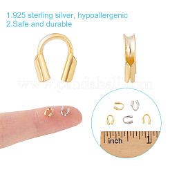 40 Stück 2 Farben 925 Sterling Silber Draht Wächter&nbsp;FIND-GO0002-71