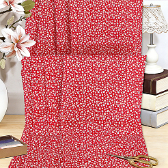 Blumen Baumwollstoff&nbsp;AJEW-WH0485-35B