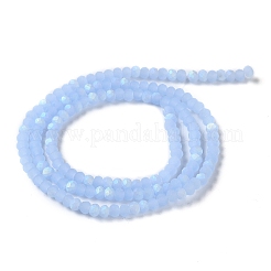 Chapelets de perles en verre imitation jade&nbsp;X1-EGLA-A034-J2mm-MB03