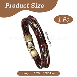 PU-Lederband Armbänder&nbsp;BJEW-WH20001-13A