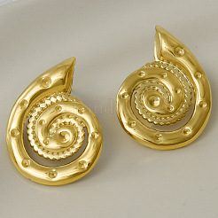 Elegantes pendientes de caracola de acero inoxidable 304&nbsp;RY3082-2
