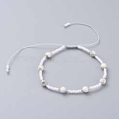 Braccialetti di perline intrecciati regolabili&nbsp;BJEW-JB04902