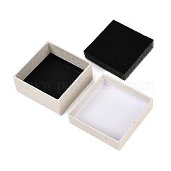 Quadratische Schmuckaufbewahrungsboxen aus Papier mit Schwamm im Inneren&nbsp;CON-I013-01C