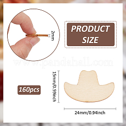 160 Stück unfertige Holzstücke&nbsp;WOOD-BC0001-31B