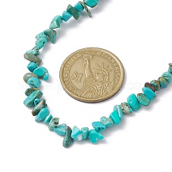 Collier de perles de copeaux de howlite naturelle&nbsp;NJEW-JN04615-07