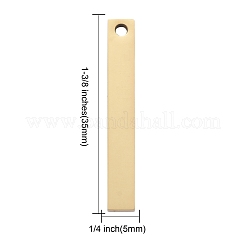 Pendentifs gravés sur quatre côtés en acier inoxydable 304&nbsp;STAS-I140-30A-G