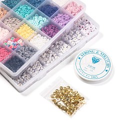 DIY Heishi Perlen Stil Stretch Armbänder machen Kits&nbsp;DIY-JP0005-85
