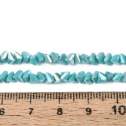 Chapelets de perles en verre opaque électrolytique&nbsp;GLAA-N022-4mm-19