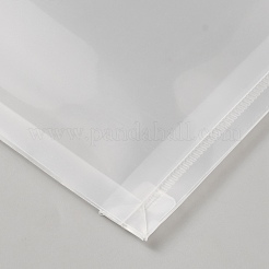 Rechteckige transparente Aktentaschen aus PP-Kunststoff&nbsp;OFST-WH0050-019